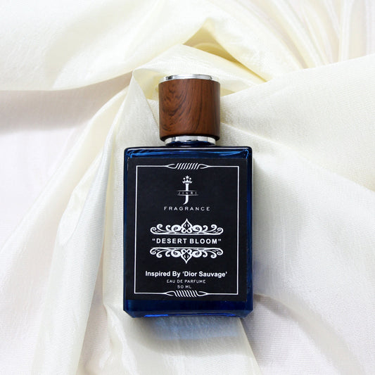 DESERT BLOOM fragrance for men, inspired by Dior Sauvage, showcasing a bold and captivating scent.